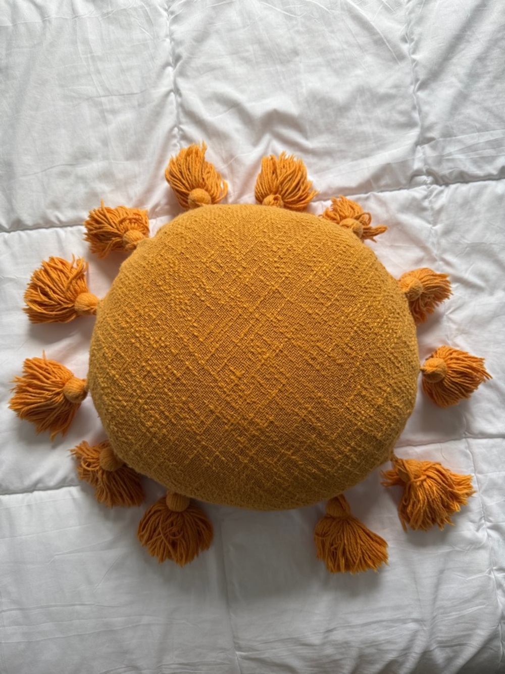 Sun Pillow with Tassels